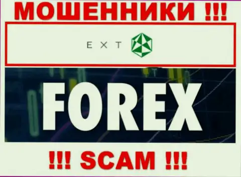 FOREX - это область деятельности интернет-мошенников EXT
