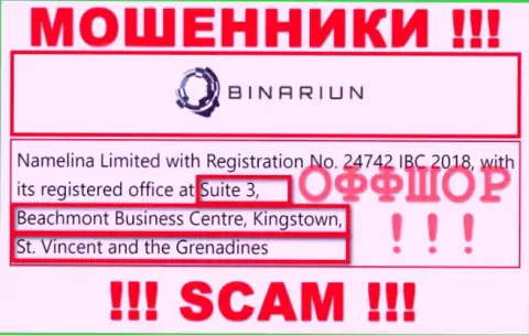 Совместно работать с Binariun нельзя - их оффшорный адрес регистрации - Suite 3, Beachmont Business Centre, Kingstown, St. Vincent and the Grenadines (инфа с их веб-сервиса)