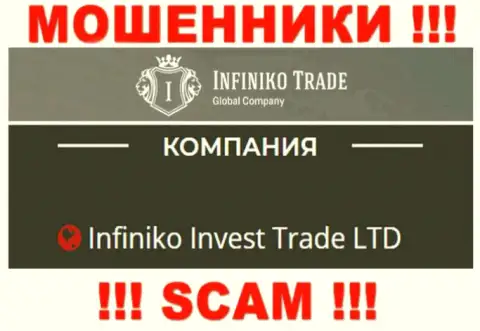 Infiniko Invest Trade LTD - это юридическое лицо мошенников InfinikoTrade