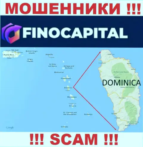 Юридическое место регистрации FinoCapital на территории - Доминика