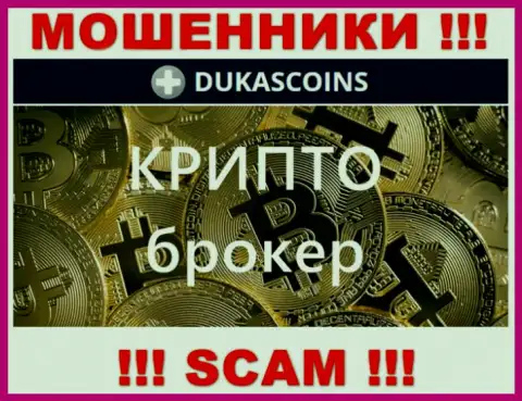 Сфера деятельности internet разводил DukasCoin - это Crypto trading, но помните это развод !!!