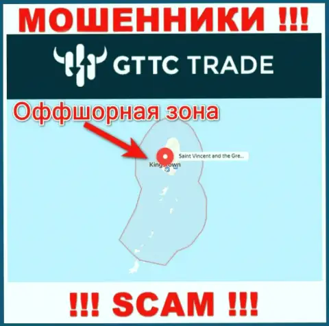 ВОРЮГИ GT TC Trade зарегистрированы довольно-таки далеко, а именно на территории - Saint Vincent and the Grenadines