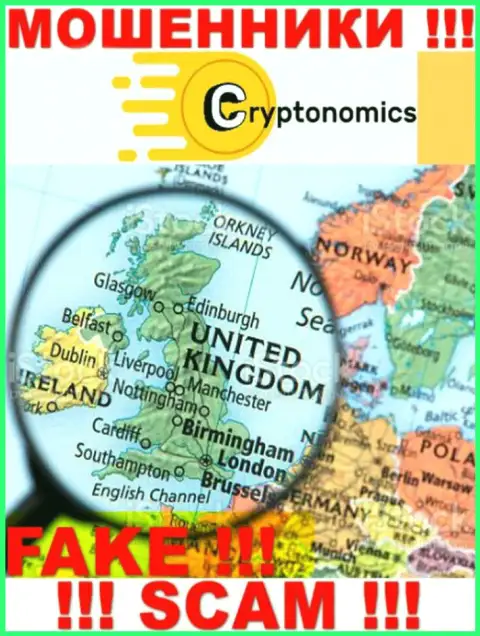 Мошенники Crypnomic не указывают достоверную информацию относительно их юрисдикции