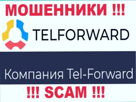 Юридическое лицо Tel-Forward - это Тел-Форвард, именно такую информацию разместили шулера у себя на web-портале