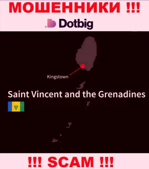 ДотБиг ЛТД имеют офшорную регистрацию: Kingstown, St. Vincent and the Grenadines - будьте осторожны, жулики