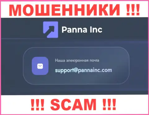 Очень рискованно связываться с организацией Panna Inc, даже через их почту - циничные internet-мошенники !