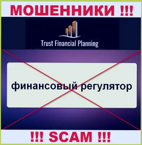 Сведения о регулирующем органе организации Trust Financial Planning Ltd не разыскать ни у них на сайте, ни во всемирной internet сети