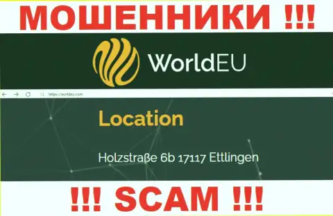Избегайте совместной работы с организацией World EU !!! Приведенный ими юридический адрес - это фейк