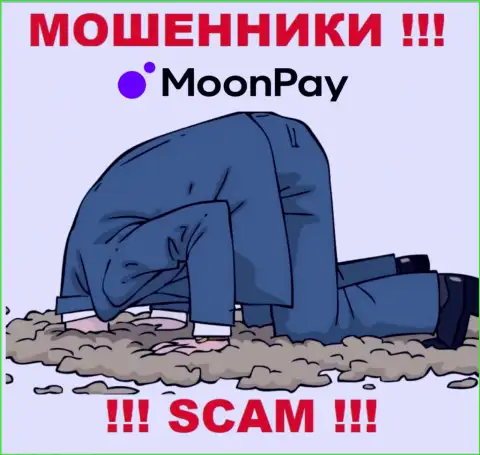 На web-портале кидал MoonPay нет ни намека о регуляторе данной компании !!!