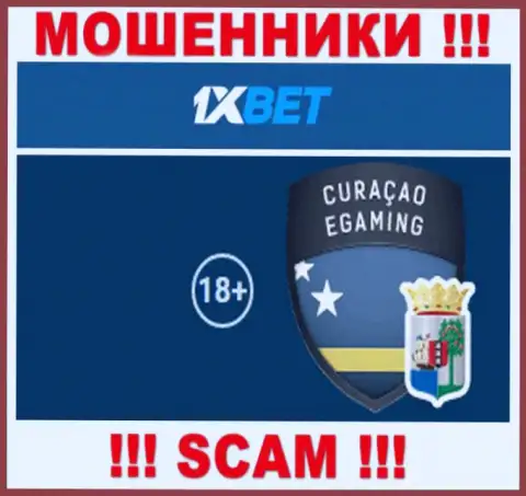 И контора 1XBet и ее регулятор: Curacao eGaming, являются обманщиками