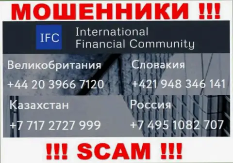 Мошенники из конторы WMIFC Com разводят лохов названивая с различных номеров