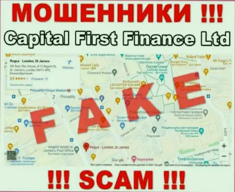 На сайте мошенников CFFLtd Com представлена фейковая инфа относительно юрисдикции