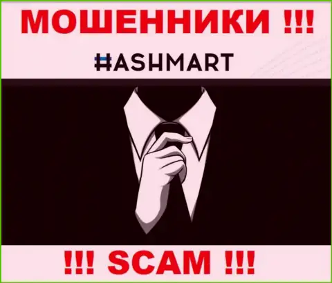 Никаких сведений о своем прямом руководстве, internet махинаторы HashMart не приводят