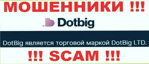 Dot Big - юр. лицо интернет-жуликов организация DotBig LTD