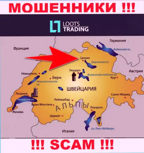 Loots Trading намерены не разглашать о своем настоящем адресе