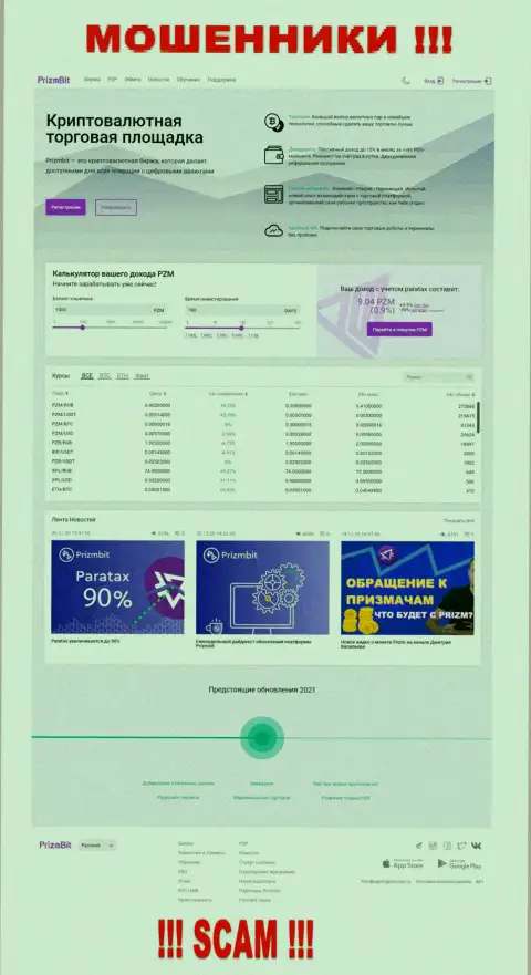 Именно так выглядит официальное лицо махинаторов Prizm Bit